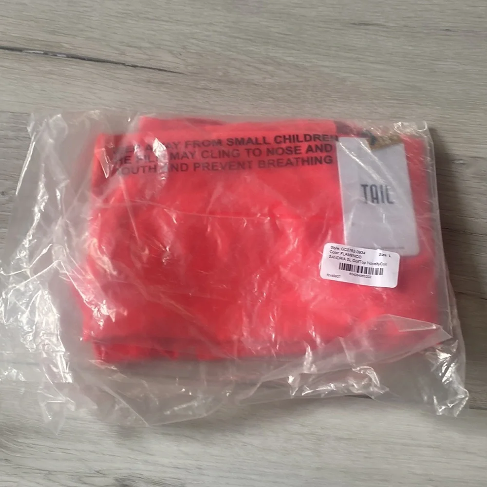 Tail Activewear Ladies Sandria Sleeveless Zip Golf Shirt L Flamenco NWT In Pkg_3